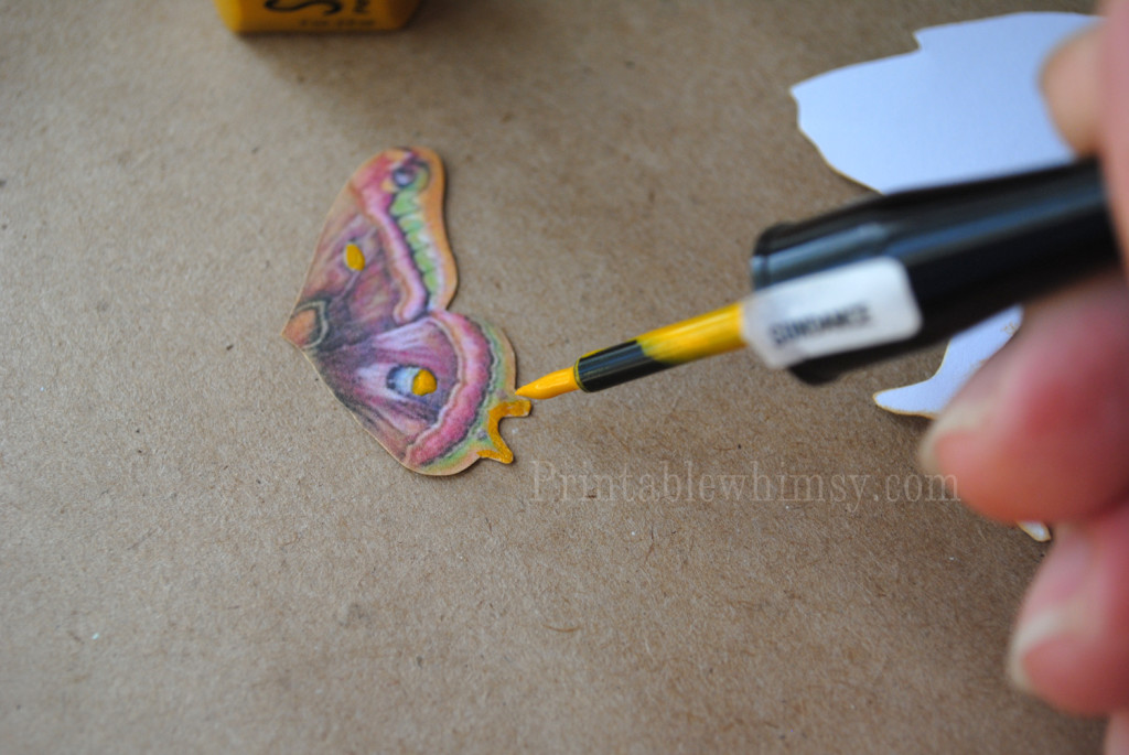 butterfly wing fairy paper doll