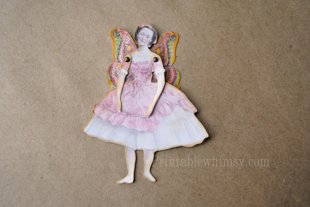 vintage printable fairy paper doll